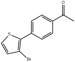 4'-(3-Bromothien-2-yl)acetophenone 结构式
