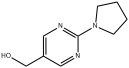 2-四氢吡咯基-5-羟甲基嘧啶 结构式