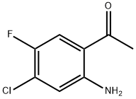 1-(2-氨基-4-氯-5-氟苯基)乙烷-1-酮 结构式