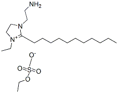 1-(2-aminoethyl)-3-ethyl-4,5-dihydro-2-undecyl-1H-imidazolium ethyl sulphate 结构式