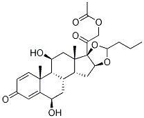 6β-Hydroxy 21-Acetyloxy Budesonide 结构式