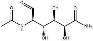 2-乙酰氨基-2-脱氧-D-半乳糖酰胺 结构式
