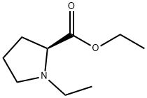 (S)-(-)-1-乙基-2-吡咯烷羧酸乙酯 结构式