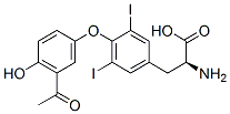 3'-acetyl-3,5-diiodothyronine 结构式