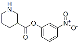 3-nitrophenyl 3-piperidinecarboxylate 结构式