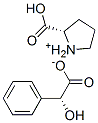 L-prolinium (R)-alpha-hydroxybenzeneacetate 结构式