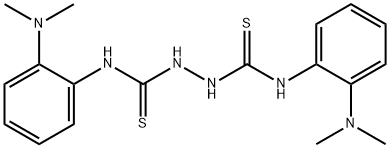 N,N'-bis[2-(dimethylamino)phenyl]hydrazodicarbothioamide 结构式