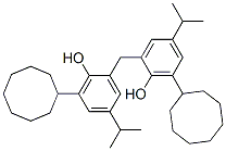 2,2'-methylenebis[6-cyclooctyl-4-isopropylphenol] 结构式