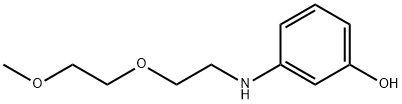 3-[[2-(2-methoxyethoxy)ethyl]amino]phenol  结构式