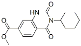 METHYL 3-CYCLOHEXYL-2,4-DIOXO-1,2,3,4-TETRAHYDROQUINAZOLINE-7-CARBOXYLATE 结构式