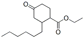 ethyl 2-hexyl-4-oxocyclohexanecarboxylate 结构式