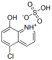 5-chloro-8-hydroxyquinolinium hydrogen sulphate 结构式