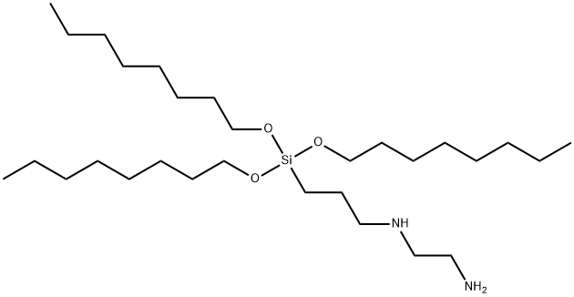 N-[3-[tris(octyloxy)silyl]propyl]ethylenediamine 结构式