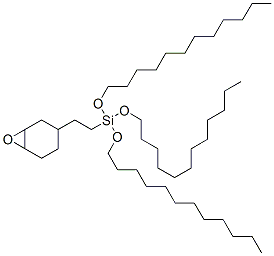 tris(dodecyloxy)[2-(7-oxabicyclo[4.1.0]hept-3-yl)ethyl]silane 结构式