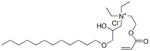 [3-(dodecyloxy)-2-hydroxypropyl]diethyl[2-[(1-oxoallyl)oxy]ethyl]ammonium chloride 结构式