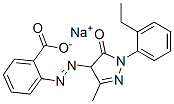 sodium 2-[[1-(2-ethylphenyl)-4,5-dihydro-3-methyl-5-oxo-1H-pyrazol-4-yl]azo]benzoate 结构式
