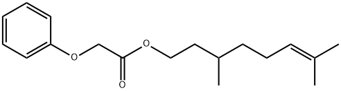 3,7-dimethyl-6-octenyl phenoxyacetate 结构式