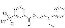 2-[ethyl(3-methylphenyl)amino]ethyl 3-(trichloromethyl)benzoate 结构式