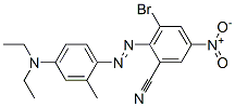 3-bromo-2-[[4-(diethylamino)-o-tolyl]azo]-5-nitrobenzonitrile 结构式