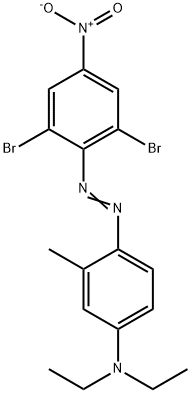 4-[(2,6-dibromo-4-nitrophenyl)azo]-N,N-diethyl-m-toluidine 结构式