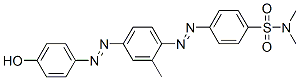 p-[[4-[(p-hydroxyphenyl)azo]-o-tolyl]azo]-N,N-dimethylbenzenesulphonamide 结构式