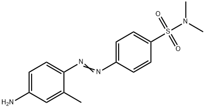 p-[(4-amino-o-tolyl)azo]-N,N-dimethylbenzenesulphonamide  结构式