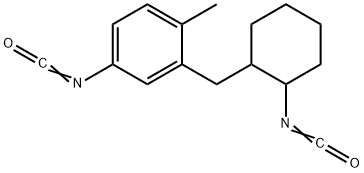 2-[(2-isocyanatocyclohexyl)methyl]-p-tolyl isocyanate 结构式