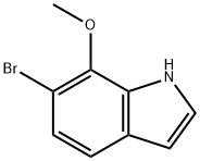 6-溴-7-甲氧基-1H-吲哚 结构式