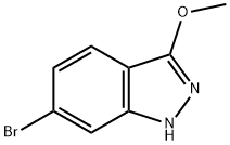 6-溴-3-甲氧基-1H-吲唑 结构式