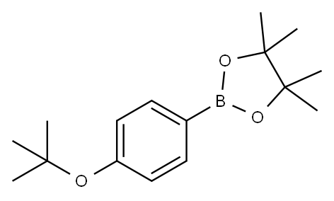 4-叔丁氧基苯硼酸频那醇酯 结构式