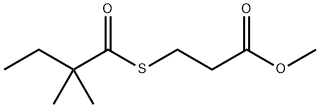 3-[(2,2-二甲基-1-氧代丁基)硫]丙酸甲酯 结构式