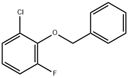 2-(BENZYLOXY)-1-CHLORO-3-FLUOROBENZENE 结构式