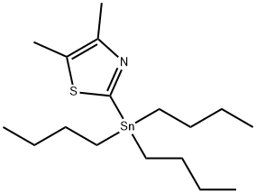 4,5-二甲基-2-(三丁基锡烷基)噻唑 结构式