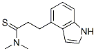 1H-Indole-4-propanethioamide,  N,N-dimethyl- 结构式