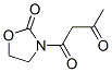 3-(1,3-dioxobutyl)oxazolidin-2-one 结构式