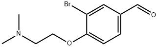 3-溴-4-[2-(二甲氨基)乙氧基]苯甲醛 结构式