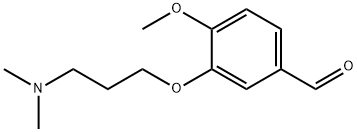 3-[3-(二甲氨基)丙氧基]-4-甲氧基苯甲醛 结构式