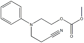 2-[(2-cyanoethyl)anilino]ethyl methyl carbonate 结构式