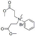 N,N-bis(3-methoxy-3-oxopropyl)-N-methylanilinium bromide 结构式