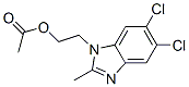 (5,6-dichloro-2-methylbenzimidazol-1-yl)-ethyl acetate  结构式