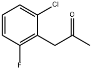 2-氯-6-氟苯基丙酮 结构式