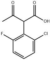 2-acetyl-2-(2-chloro-6-fluorophenyl)acetic acid 结构式