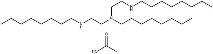 N,N'-dioctyl-N-[2-(octylamino)ethyl]ethylenediamine acetate 结构式