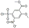 methyl 5-(chlorosulphonyl)-4-nitro-o-anisic 结构式