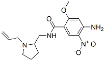 N-[[1-(allyl)-2-pyrrolidinyl]methyl]-4-amino-2-methoxy-5-nitrobenzamide 结构式