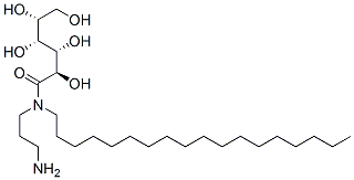 N-(3-aminopropyl)-N-octadecyl-D-gluconamide 结构式