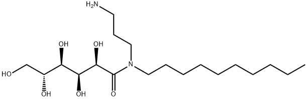 N-(3-aminopropyl)-N-decyl-D-gluconamide 结构式