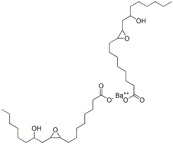 barium bis[3-(2-hydroxyoctyl)oxiran-2-octanoate] 结构式