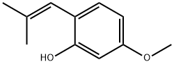 5-methoxy-2-(2-methyl-1-propenyl)phenol 结构式