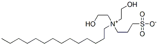 bis(2-hydroxyethyl)(3-sulphonatopropyl)tetradecylammonium  结构式